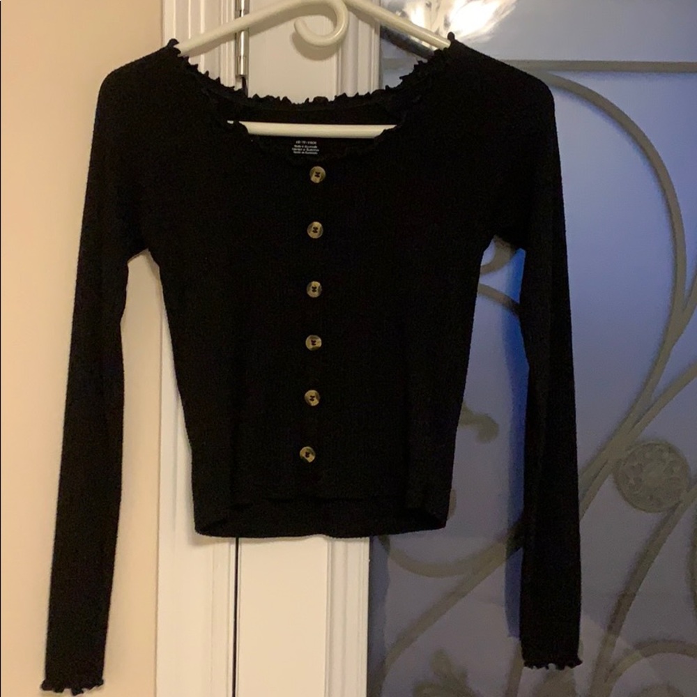 Button up crop top